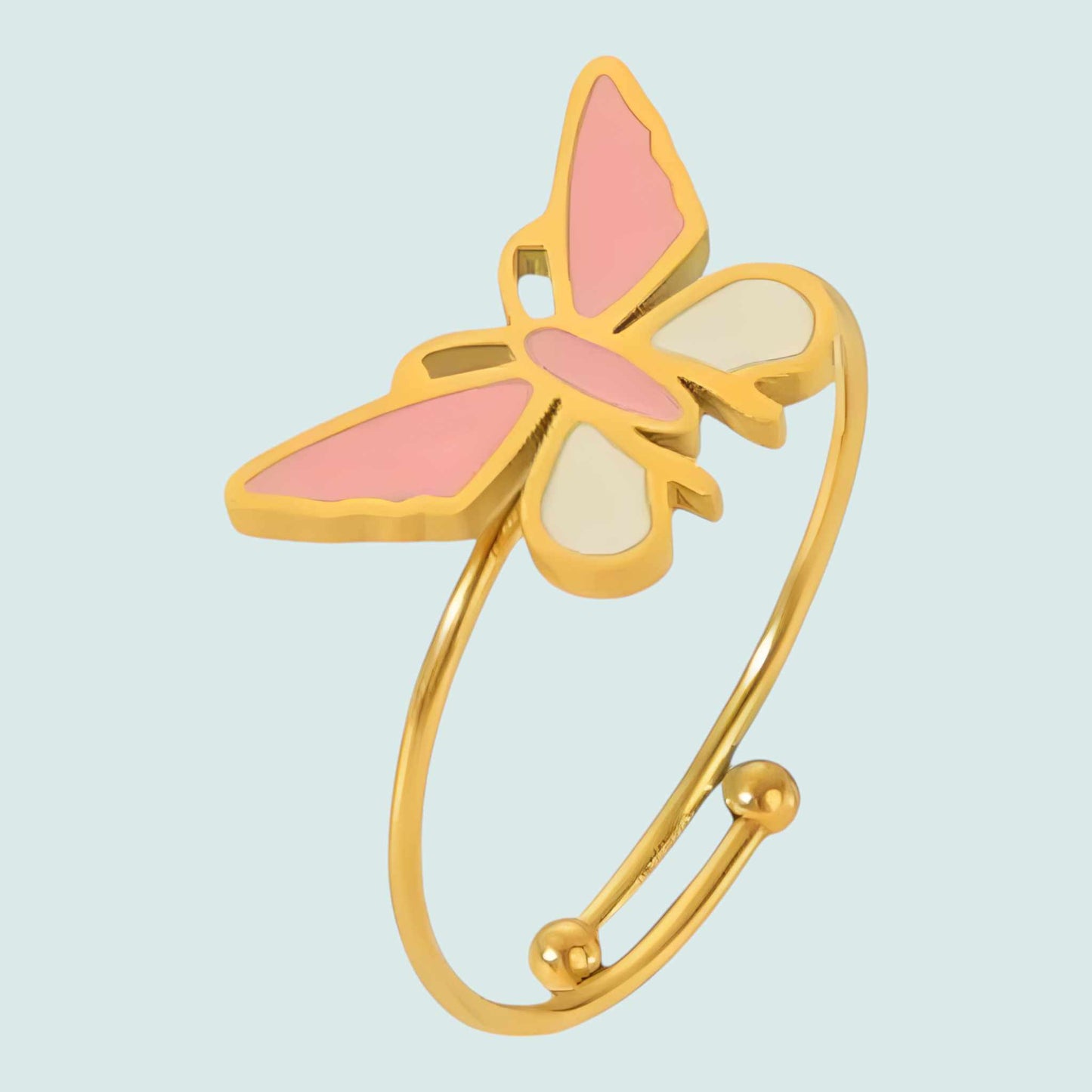 PAPILLON |-| BAGUE EN ACIER INOXYDABLE