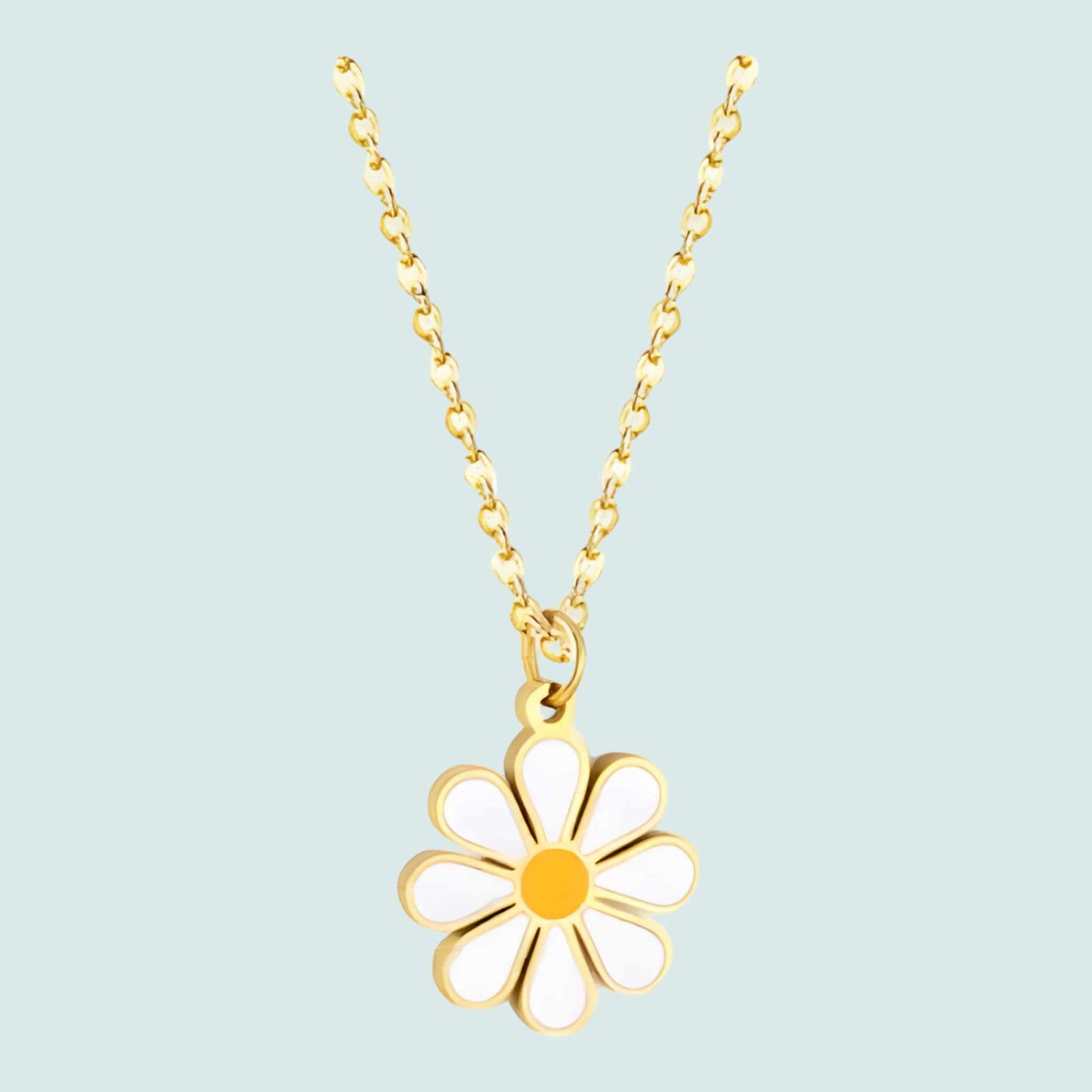 MARGUERITE |-| COLLIER EN ACIER INOXYDABLE