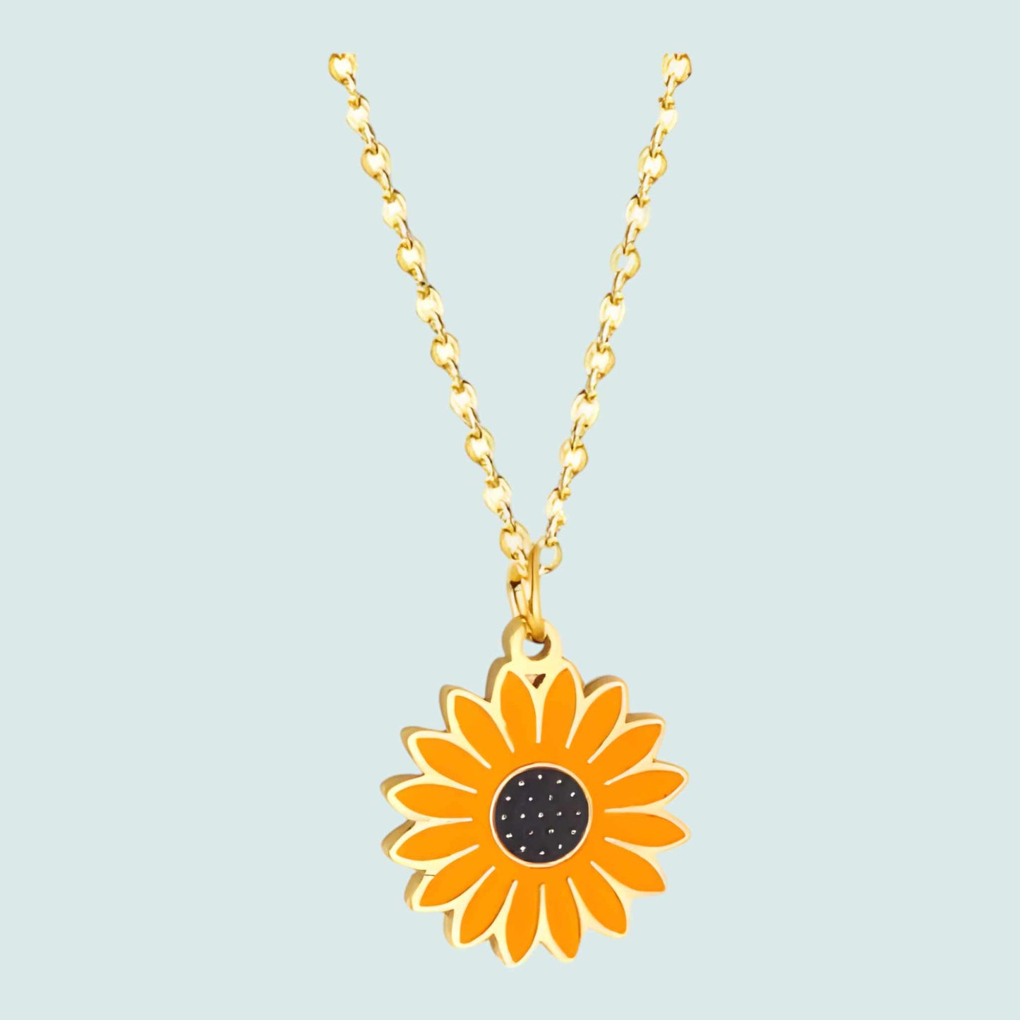 TOURNESOL |-| COLLIER EN ACIER INOXYDABLE